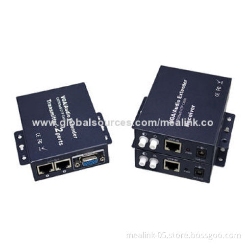 1 to 2 VGA Extender, 100M, National Standard Lightning Protection, Noise Reduction